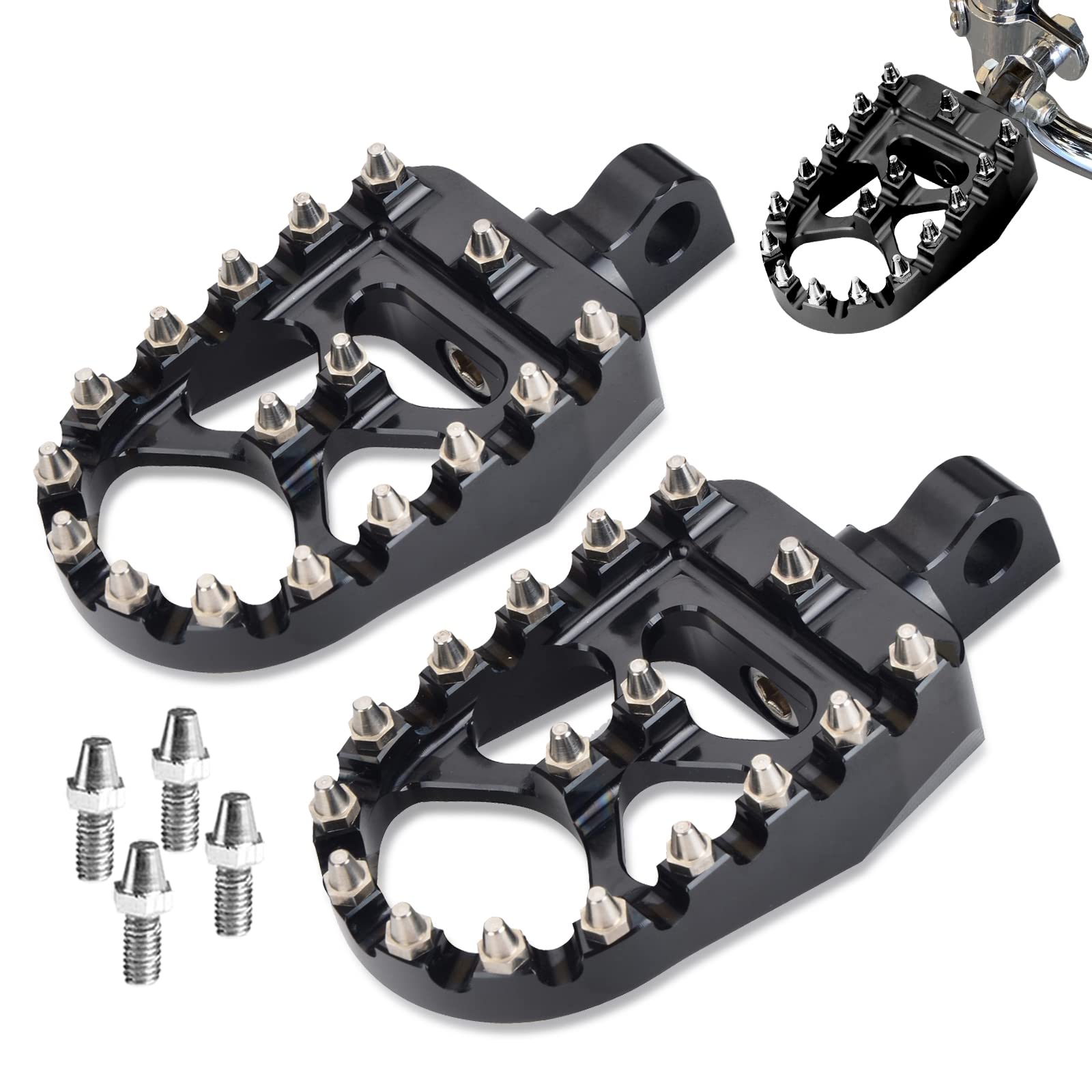 Epic Moto Co. EM-XFPR Performance Footpegs - Natural Finish main image 0