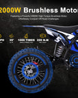 MotoTec 60v Pro Electric Dirt Bike 2000w