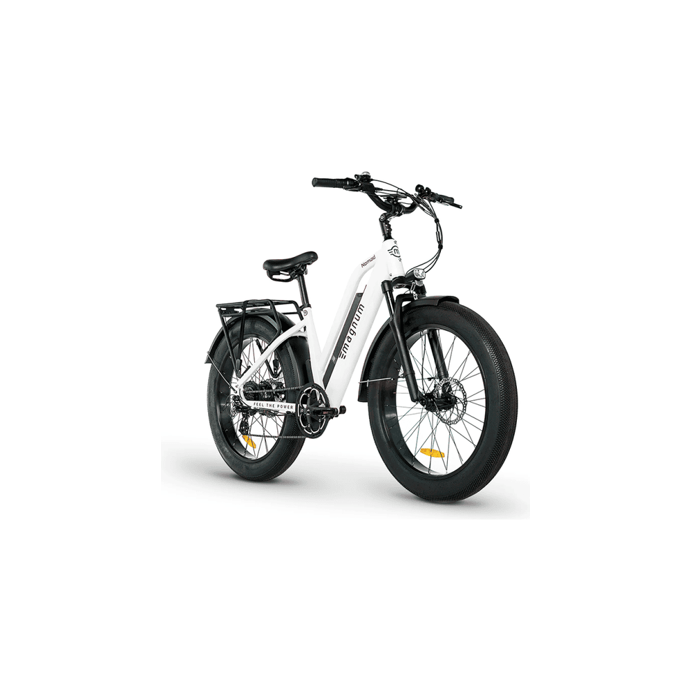 NOMADIK ホワイト Magnum Nomad Electric Bike | Fat Tires for All-Terrain